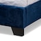 Baxton Studio Candace Luxe and Glamour Navy Velvet Upholstered Full Size Bed 149-8947 - alternate 3